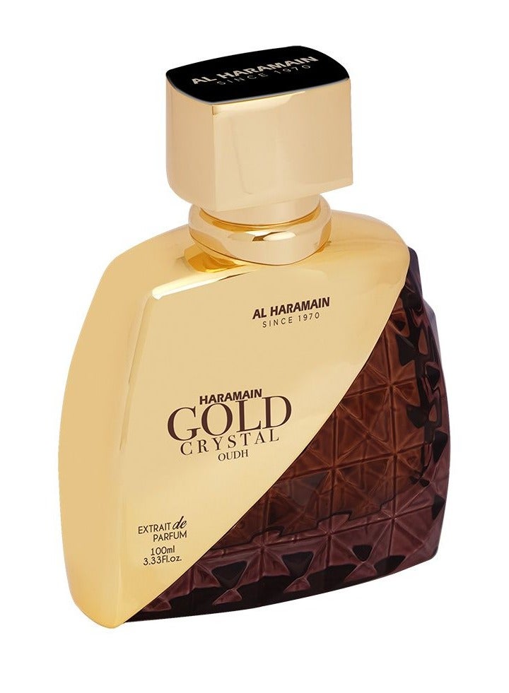 Al Haramain Gold Crystal Oudh, 100ml, - Image 1
