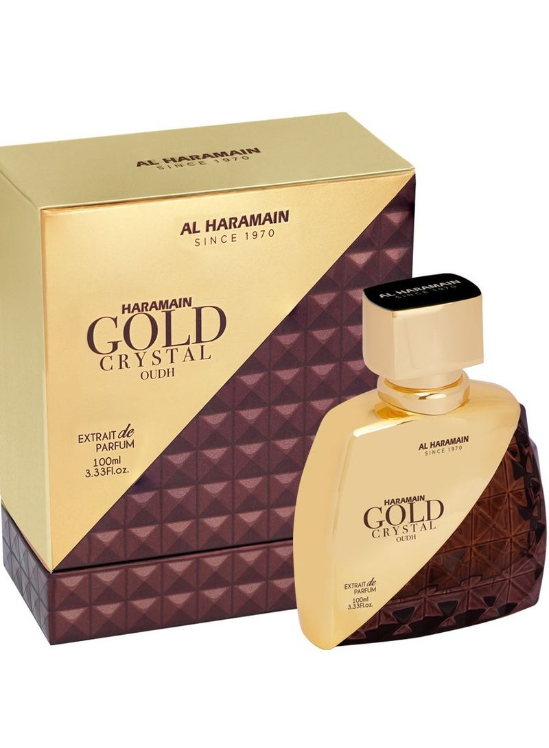 Al Haramain Gold Crystal Oudh, 100ml, - Image 2