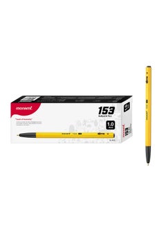 Monami Bp 153 Retractable Ballpoint Pen, Medium Point (1.0Mm), Black, 12-Count  - Image 1