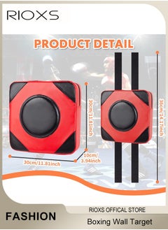 RIOXS Boxing Wall Target Household Wall Hanging Fighting Target Sanda Training Equipment Adult and Child with Elastic Boxing Band Sweat Absorbing Sanda Band  - Image 4