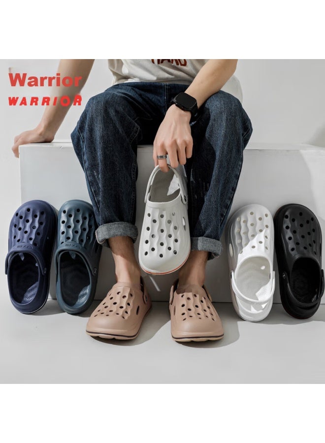 Pull Back Warrior Outdoor Perforated Shoes For Men, Non-slip Beach Sports Bathroom Outdoor Wear Sandals Hl02271 Khaki Size 40 - Image 2