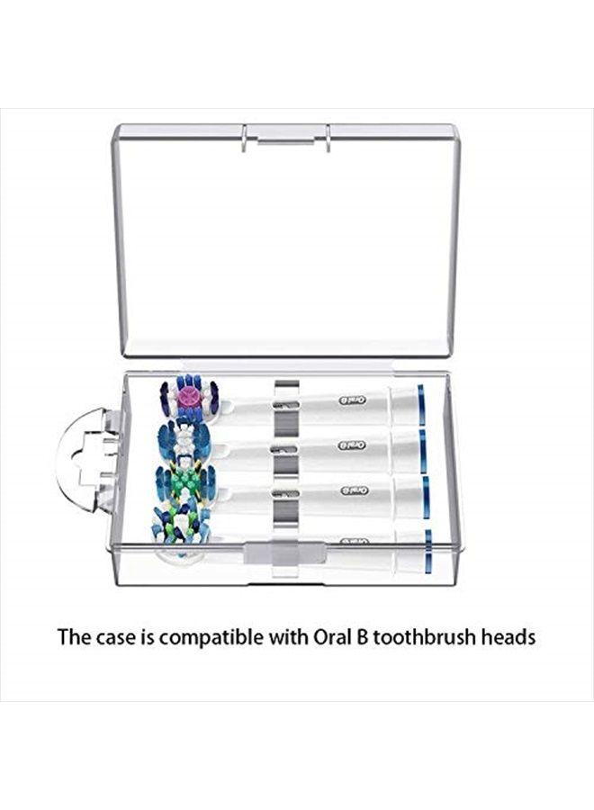 Nincha 4 Packs Hygienic Protective Cover + 1 Electric Toothbrush Heads Storage Case for Oral B Toothbrush Heads - Image 2