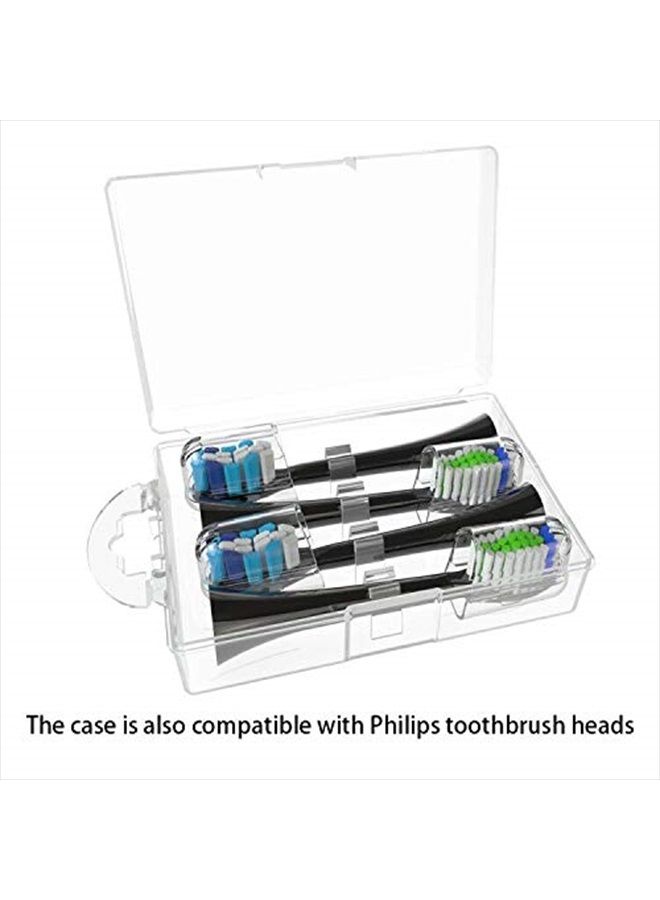 Nincha 4 Packs Hygienic Protective Cover + 1 Electric Toothbrush Heads Storage Case for Oral B Toothbrush Heads - Image 3