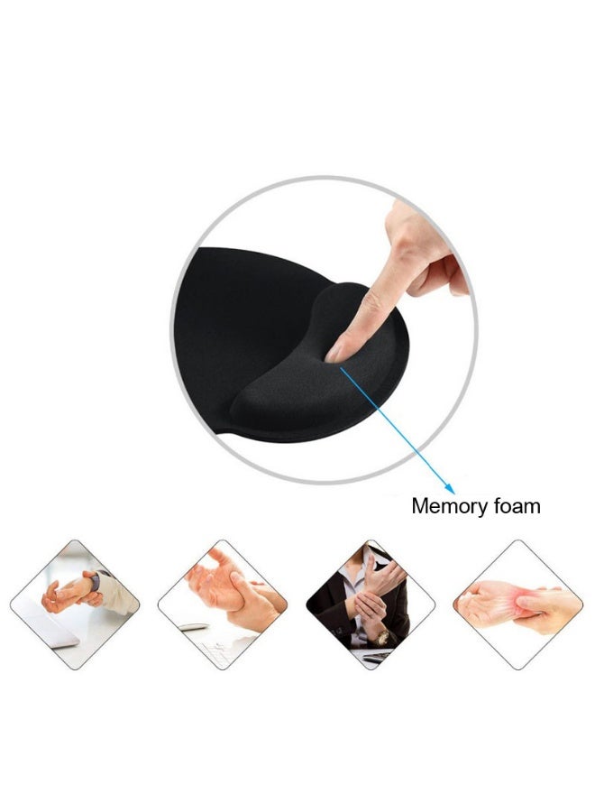 3 PCS Mouse Pad and Keyboard with Wrist Support Set Arm Rest Wrist for Computer Laptop Gaming Office Typing Pain Relief  - Image 4