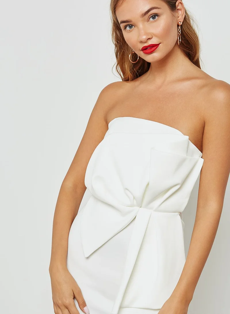 Miss Selfridge Bandeau Bow Dress
