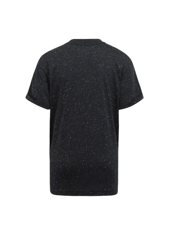 Adidas adidas G Fi Bl T Black Training T-Shirts 7-8Y  - Image 3