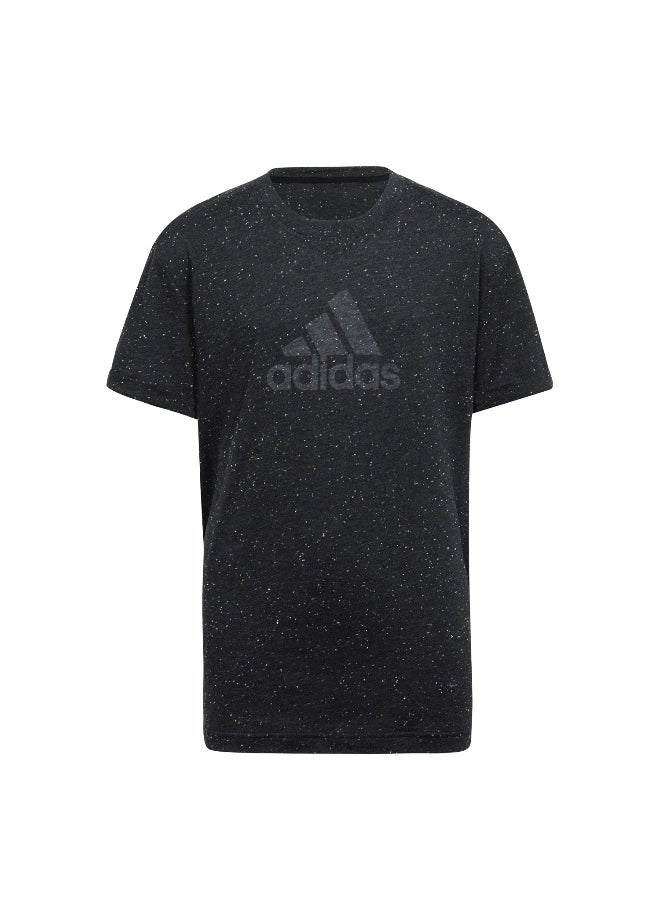 Adidas adidas G Fi Bl T Black Training T-Shirts 7-8Y  - Image 1