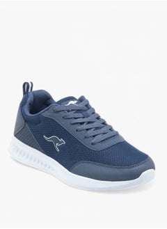 Men's Logo Detail Sports Shoes with Lace-Up Closure