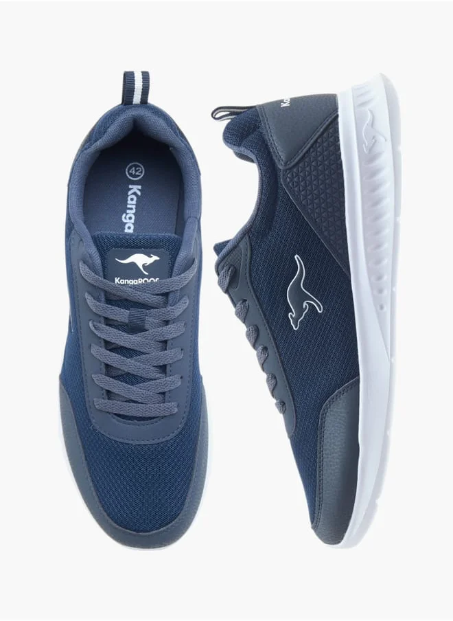 كانغاروس Men's Logo Detail Sports Shoes with Lace-Up Closure