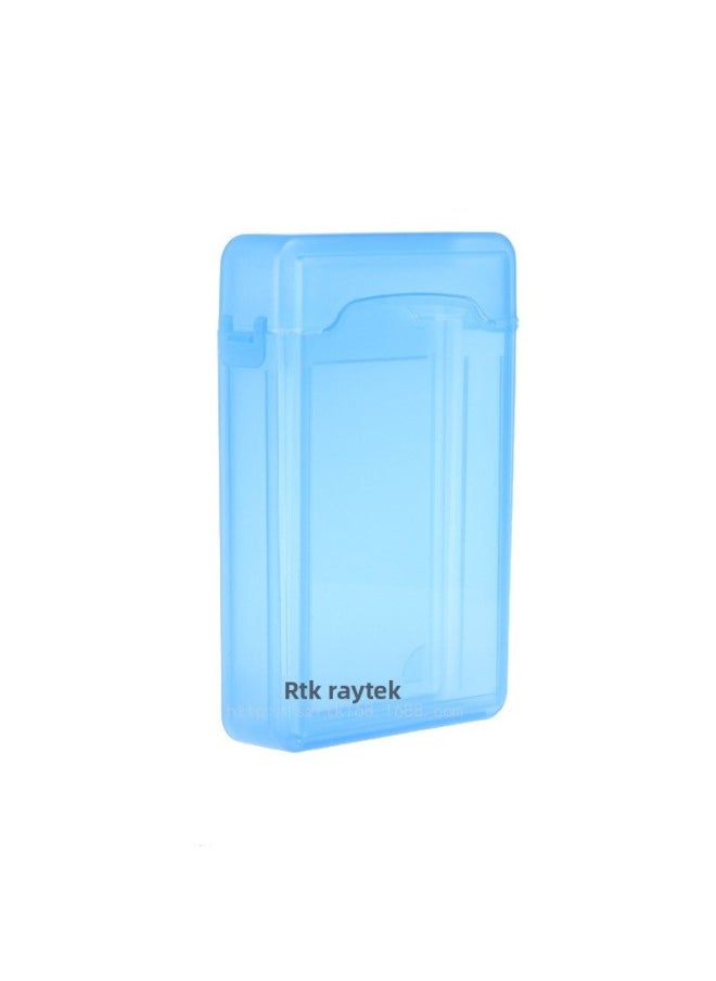 Generic 3.5 Inch Hard Disk Protection Box Hard Disk Protection Bag Shockproof PP Storage Box Mobile Hard Disk 3 Anti-box-Color:Blue Translucent  - Image 1