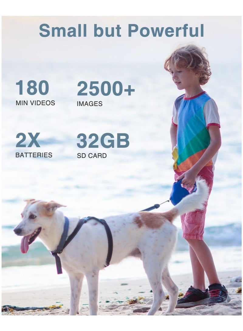 ASIV Digital Camera, FHD 1080P Kids Camera 44MP Point and Shoot Digital Cameras with 32GB SD Card, 16X Zoom, Lanyard - Image 4