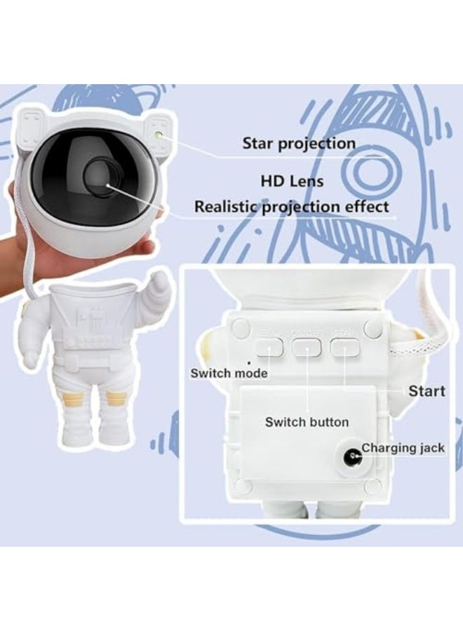 Star Projector Night Light with Timer, Remote Control and 360°Adjustable Astronaut Design, Astronaut Nebula Galaxy Night Light Projector for Children Adults Baby Bedroom, Party Room and Game Room  - Image 5