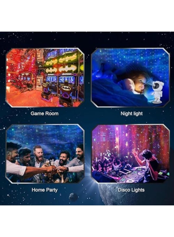 Star Projector Night Light with Timer, Remote Control and 360°Adjustable Astronaut Design, Astronaut Nebula Galaxy Night Light Projector for Children Adults Baby Bedroom, Party Room and Game Room  - Image 2
