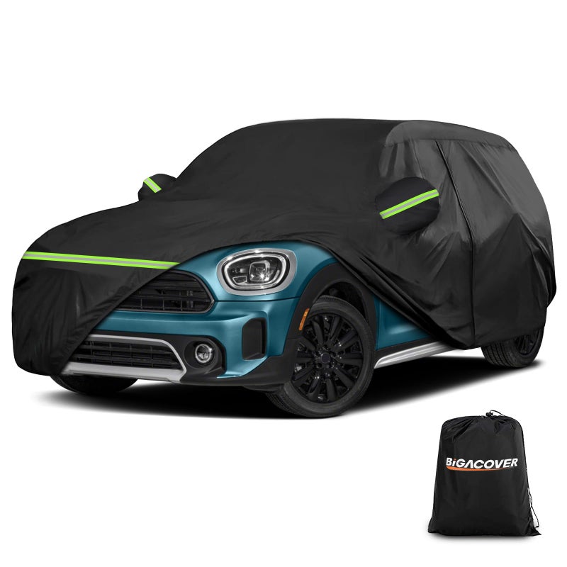 Full Car Covers for 20142025 Mini CooperCooper SHardtopClubmanCountryman 4 Door Car Cover Waterproof Heavy Duty AllWeather Protection with Door Zipper  Storage Bag