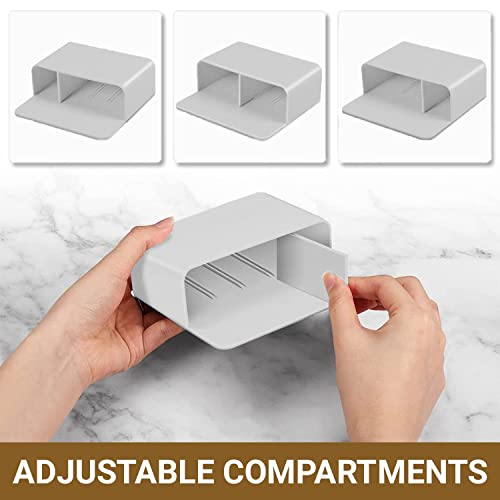 TurtleGrip Magnetic Holder (Grey, Pack of 2) Holder for Whiteboard, Magnet Pencil Cup Storage Organizer for School, Metal Cabinets Office, Home, Fridge, and Lockers. - Image 4