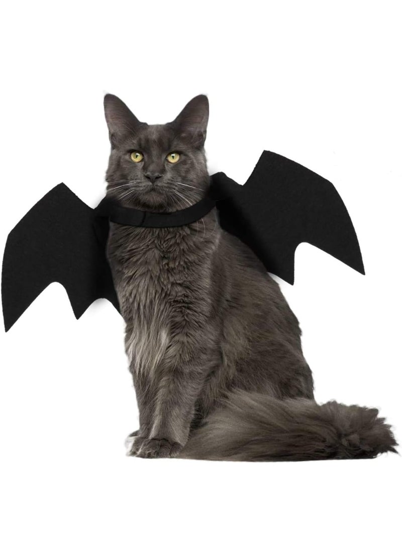 Mumoo Bear Pet Cat Bat Wings For Halloween Party Decoration, Puppy Collar Leads Cosplay Bat Costume,Cute Puppy Cat Dress Up Accessories. Next step: Improve listing quality - Image 1