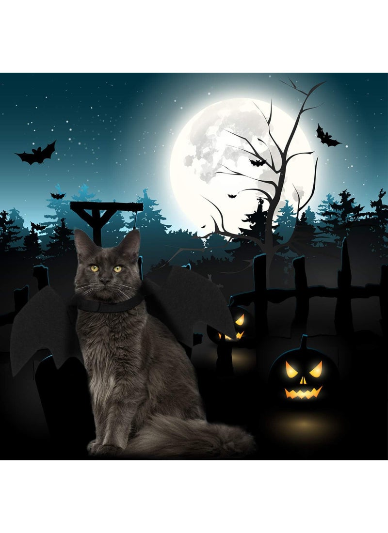 Mumoo Bear Pet Cat Bat Wings For Halloween Party Decoration, Puppy Collar Leads Cosplay Bat Costume,Cute Puppy Cat Dress Up Accessories. Next step: Improve listing quality - Image 2