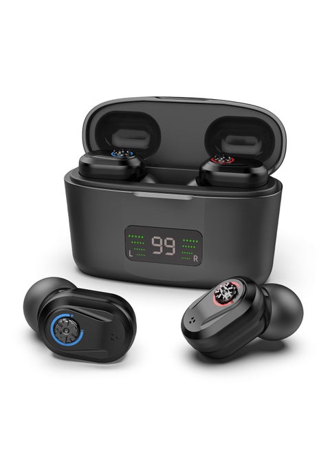 New TWS Digital Display Hearing Aids Noise Reduction Z-127D Black-pair