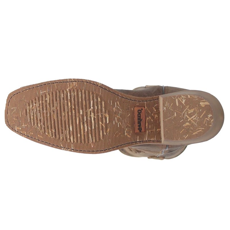 Laredo Mens Nico Embroidered Square Toe Pull On Casual Boots Mid Calf - Brown - Size 10.5 D - Image 5