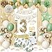 KISPATTI 13th Birthday Decorations for Girls Sage Green 13 Birthday Girl Decorations Happy Birthday Banner Bday Sash Crown Tablecloth Fringe Curtain Official Teenager Decor 13 Year Old Girl Bday - Image 2