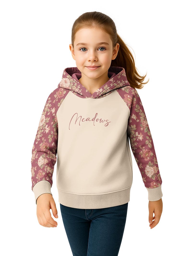 HELLCAT Trendy Cotton Blend Hoodie Sweatshirt for Girls - Pack of 1_Brown2_13-14Years - Image 1