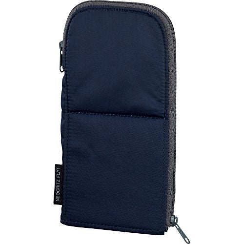 Kokuyo Pencil Case Neocritz Flat Navy (F-VBF160-1) - Image 1