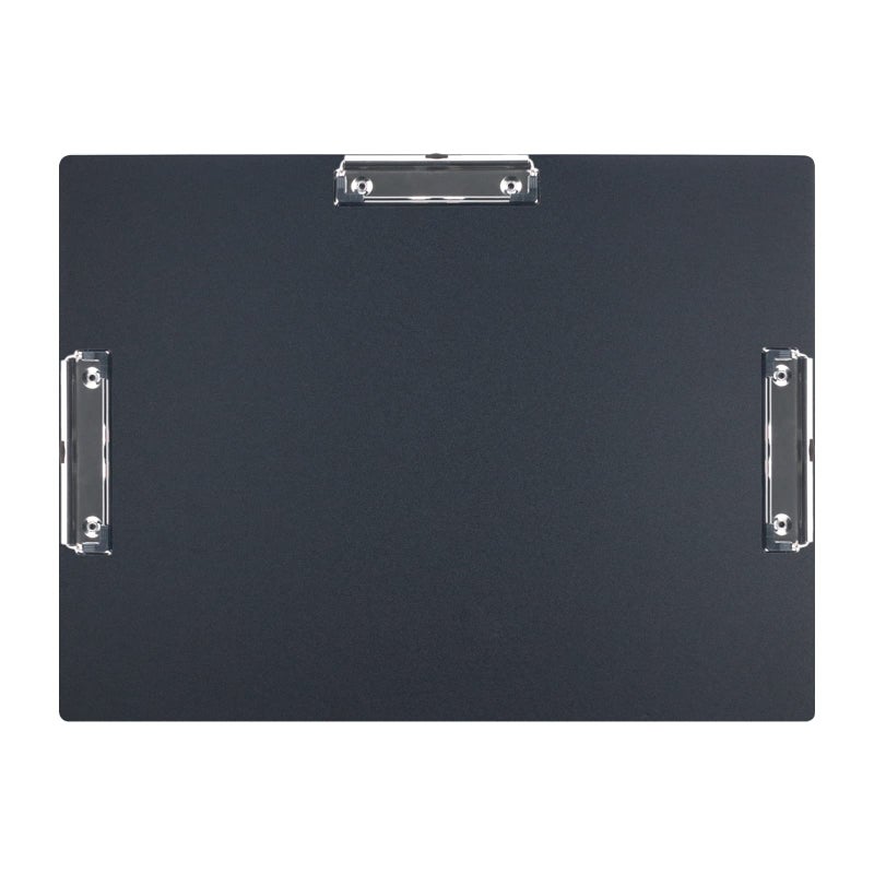 Acocony 11x17 Clipboard Three Clip Super Tough Extra Large Clipboard PP Plastic Not Fragile 11 x 17 Clipping Board Black Pack of 1 - Image 1
