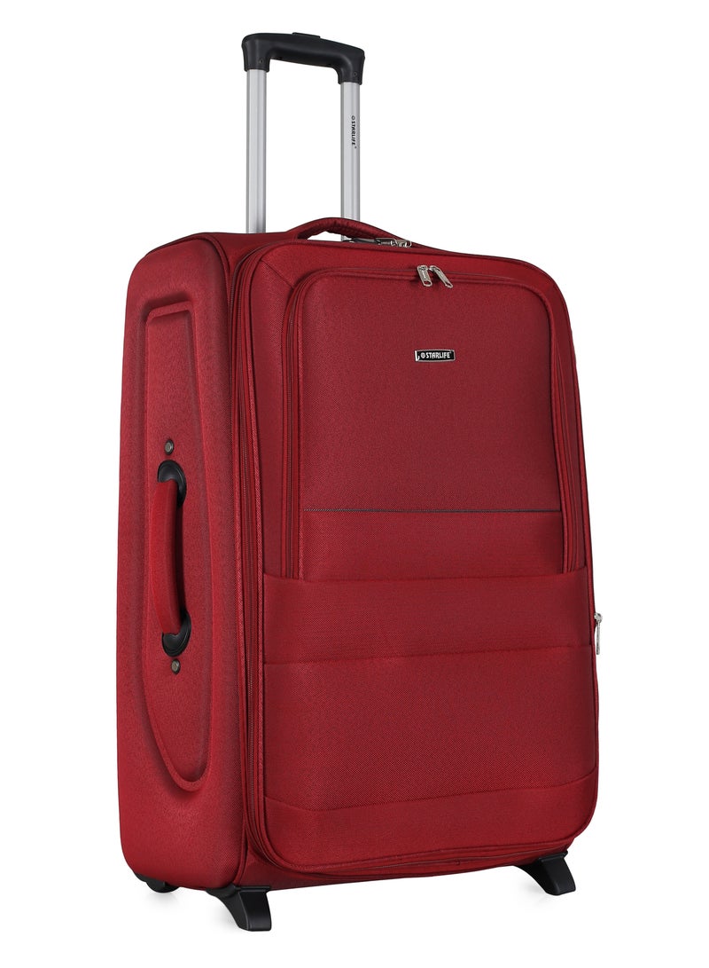 STARLIFE Set of 3 Light Weight Polyester Trolley Luggage 2 Wheels With Number Lock 20,24,28 Inches - Image 4