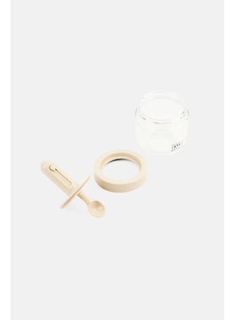 YOTO Set Of 3 Glass Spice Jars With Adjustable Spoons, Transparent  - Image 4
