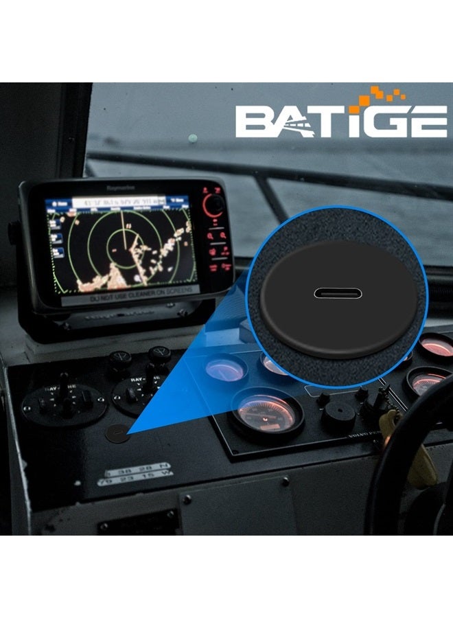 BATIGE Single Port Type C 3.1 Car Flush Mount Cable USB C 3.1 Panel Mount Male to Female Extension Cable for Car Truck Boat Motorcycle 3ft - Image 3