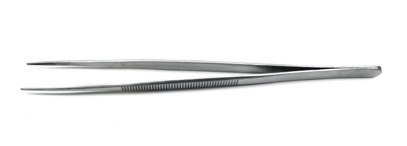 JTS Diamond Stone Tweezers with Groove Tips 6-1/2" Stainless Medium Grooved Tip for Gem and Jewelry Precision Tweezers Stainless Steel Matt Finish Serrated Medium Grooved Tip Tweezers with Gem Slot By JTS - Image 5