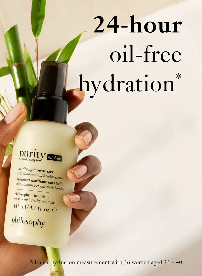 PHILOSOPHY Purity Made Simple Oil Free Mattifying Moisturizer With Vitamins And Bamboo Extract, 50Ml