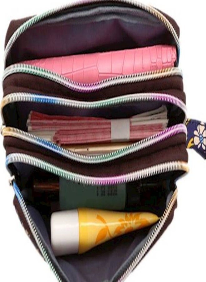 حقيبة تجميل ثلاثية الطبقات - Image 3