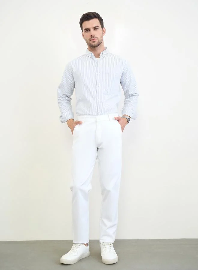Styli Men Regular Fit Solid Pants