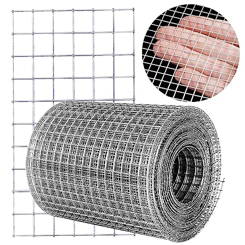 WURJHSONG Hardware Cloth 4 x 10 14 in Galvanized Wire Mesh Roll 23 GA Chicken Wire Fence Roll for Chicken Pencoop Fences Screen mesh RabbitSnake Fences Poultry enclosures Handicraft Ma - Image 1