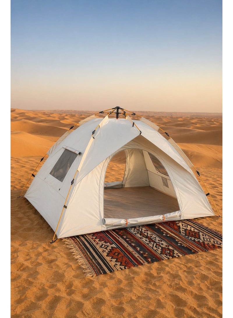 MEDOOSI 3-4 People Camping Tent,Pop up Tent,Portable Instant Tent,Waterproof and UV Protection,Suitable for Outdoor Sports/Travel/Beach Picnic(200*220*145cm) - Image 1