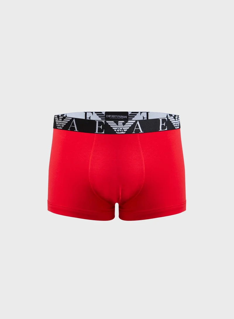 EMPORIO ARMANI 3 Pack Logo Band Trunks