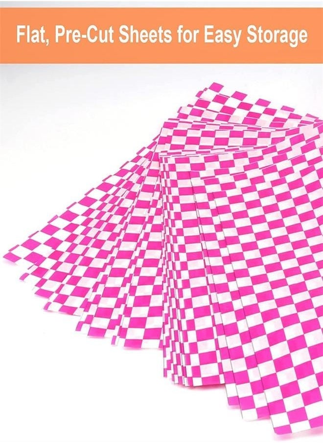 General 240 Sheets Wax Deli Paper Sheets for Food 30*30 cm Checkered Dry Waxed Deli Paper Sheet for Sandwich Paper Liner, Food Basket Liners, Food Wrapping  - Image 5