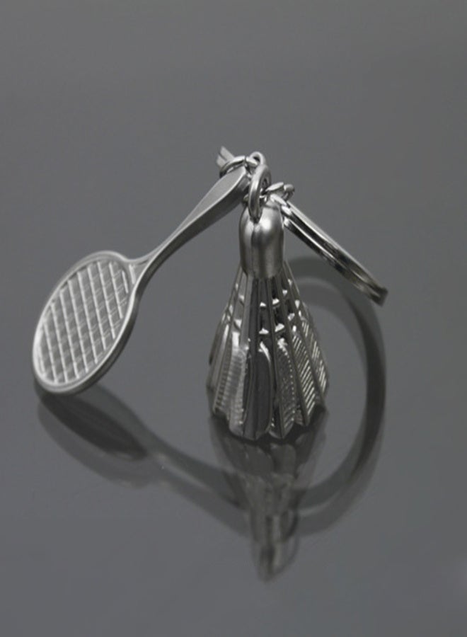 POWERTI Novel Handmade Souvenir Simulation Badminton Ping Pong Tennis Racket Shape Widgets  Creative Sports Mini Keys Chain Cars Bikes Backpack Ornaments Gifts for Sports Lovers - Image 3