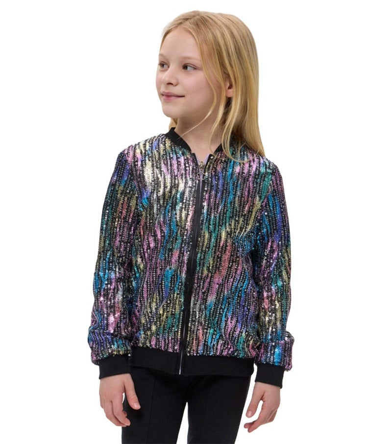 The Mom Store Sequins Bomber Jacket - Image 2