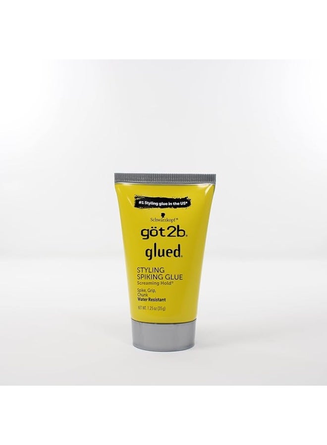 got2b Schwarzkopf Glued Styling Spiking Glue 1.25oz (35g) – Ultra Hold Hair Styling Gel Glue for Spikes, Slick Styles & Long-Lasting Control - Image 2