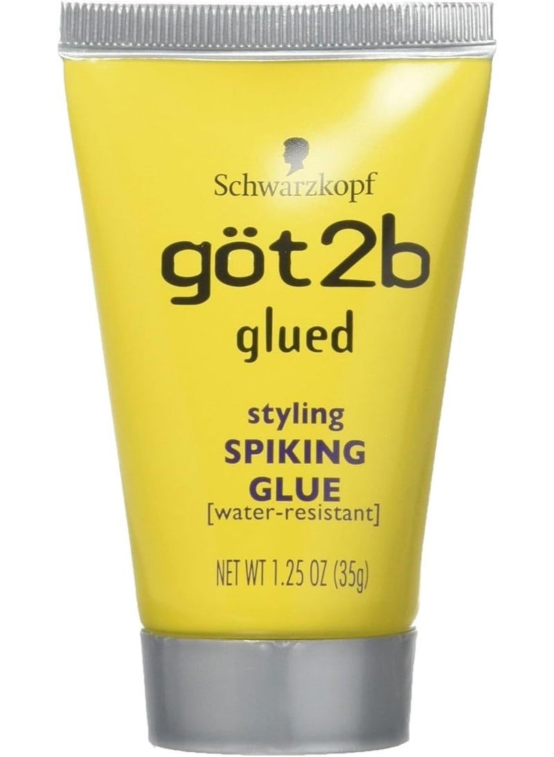 got2b Schwarzkopf Glued Styling Spiking Glue 1.25oz (35g) – Ultra Hold Hair Styling Gel Glue for Spikes, Slick Styles & Long-Lasting Control - Image 1