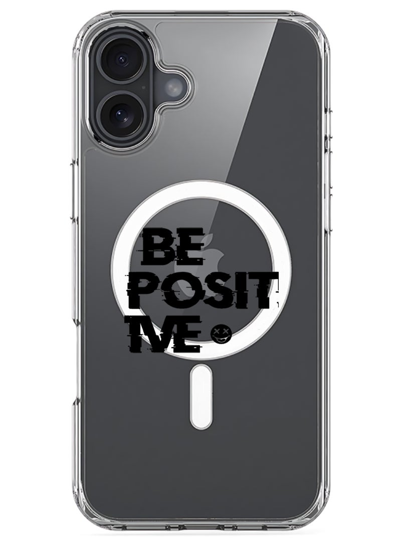 Theodor Magnetic Case for Apple iPhone 17 Compatible with MagSafe Wireless Charging, Shockproof Phone Bumper Cover - be positive - Image 1