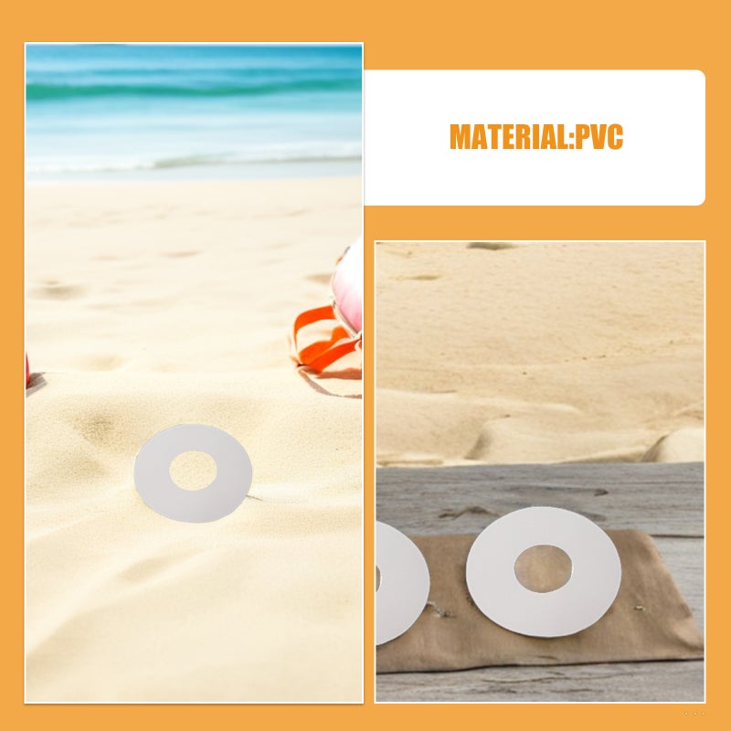 🔧 6 قطع جوانات صمامات بيضاء من PVC لقارب قابلة للنفخ للإحكام والإصلاح - Image 3
