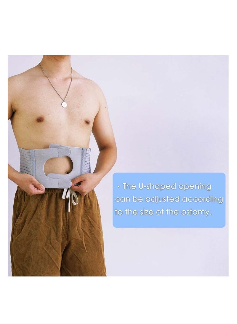 Abdominal Medical ostomy belt, Adjustable Stoma support belt Portable ileostomy colostomy belt, Universal Ostomy belt helps protection ostomy bag, for recovery after any abdominal surgery L size - Image 2