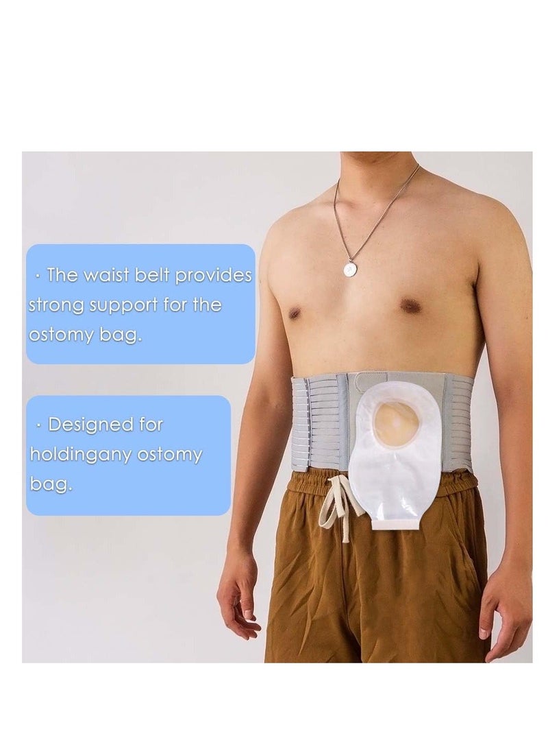Abdominal Medical ostomy belt, Adjustable Stoma support belt Portable ileostomy colostomy belt, Universal Ostomy belt helps protection ostomy bag, for recovery after any abdominal surgery L size - Image 4