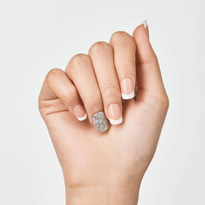 إمبريس 1٫ KISS imPRESS Press-On Manicure، مجموعة أظافر قابلة للتثبيت، تقنية PureFit، أظافر قصيرة قابلة للتثبيت، تشمل وسادة تحضير، مبرد للجلد المحيط بالظفر، و30 ظفرًا صناعيًا. - Image 3