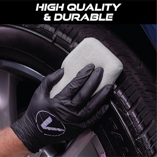 VIKING Microfiber Applicator Pads, Rectangular Polishing Pad, Cleaning Pads for Car Detailing, 3 Inch x 5 Inch, Grey, 6 Pack - Image 4