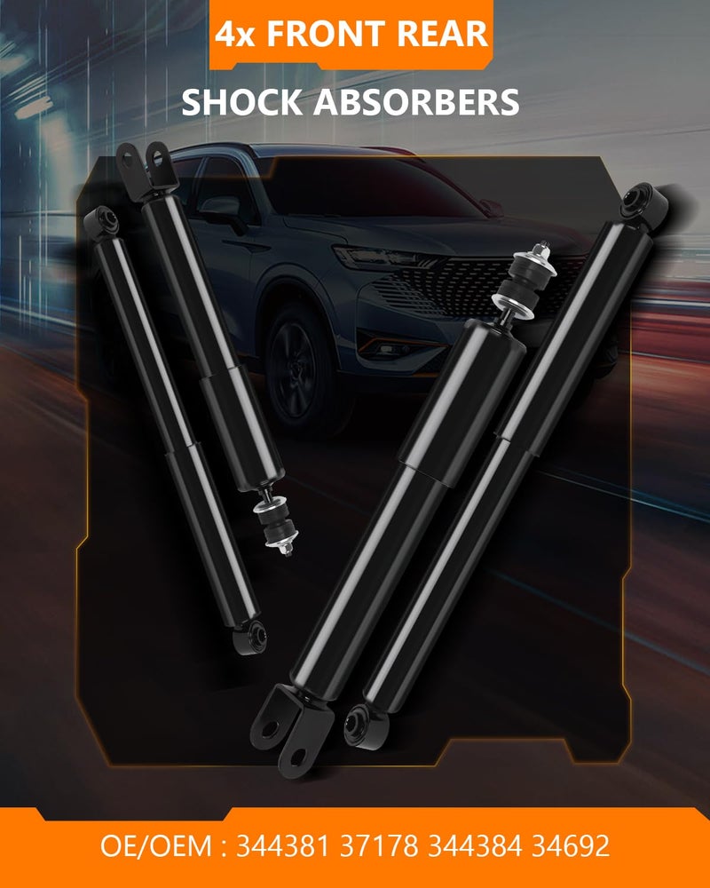 OCPTY Shocks, OCPTY 4x Front Rear Shocks Absorbers Fit 2002-2006 for Chevy Avalanche 1500 RWD,2000-2006 for Chevy Suburban 1500/Tahoe 4WD RWD/for GMC Yukon/Yukon XL 1500 344381 344384 34692 Auto Shocks Sets - Image 2
