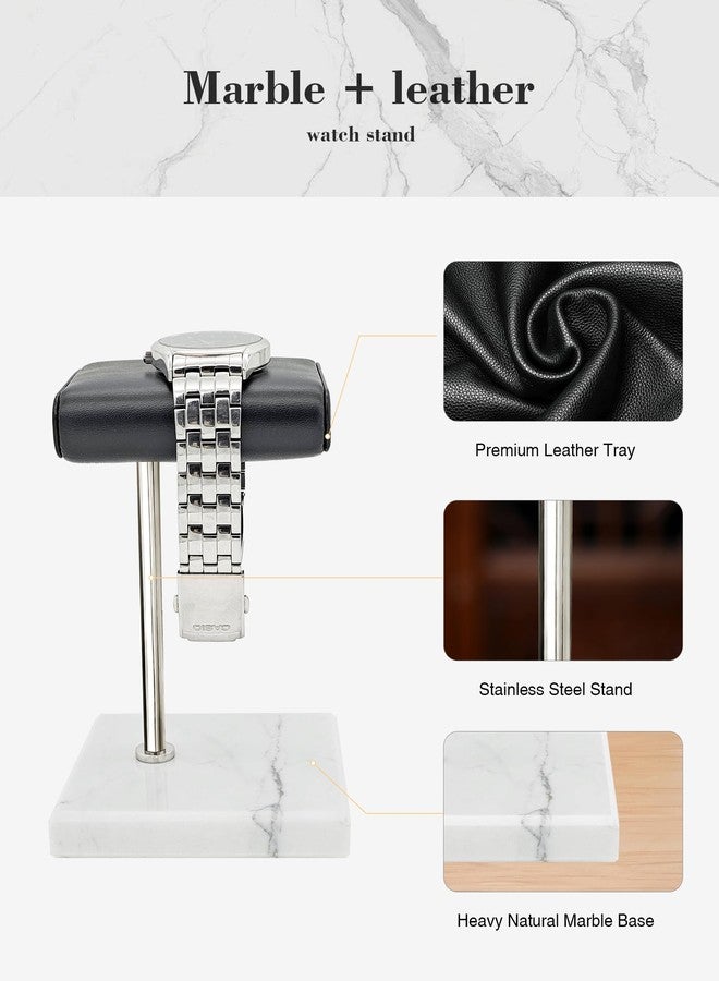 CHADWICK Watch Stand for Men Single Watch Stand Watch Holder Leather Watch Tray Bracelet Display Stand Jewelry Organizer for Watches, Bracelets Watch Accessory Gifts for Men on Father's Day, Christmas - Image 5